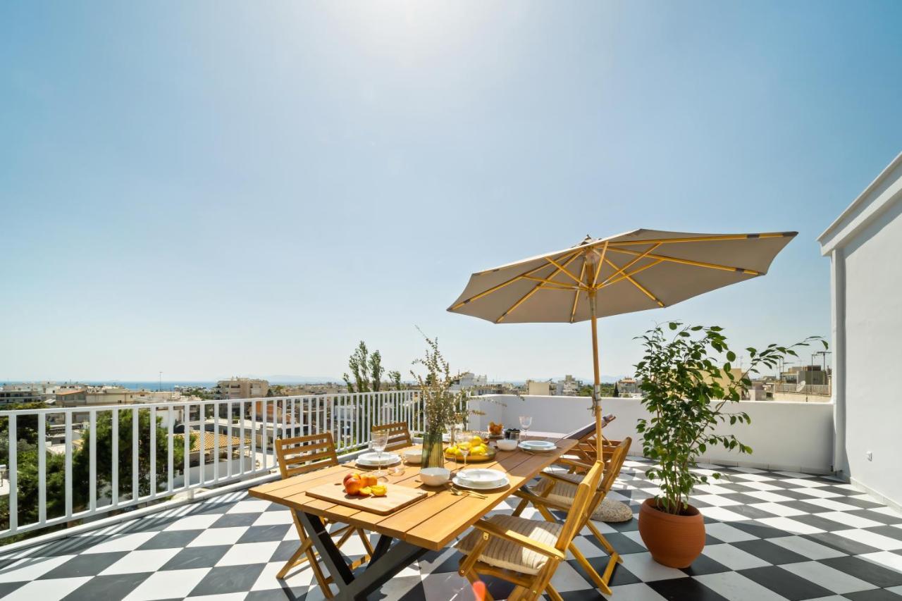 Luxurious Apartment With Big Sea View Terrace - Central Location Athen Exterior foto
